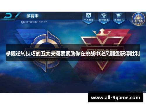 掌握逆转技巧的五大关键要素助你在挑战中逆风翻盘获得胜利