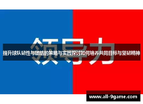 提升球队韧性与团结的策略与实践探讨如何培养共同目标与坚韧精神