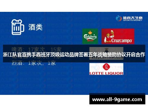 浙江队官宣携手西班牙顶级运动品牌签署五年战略赞助协议开启合作